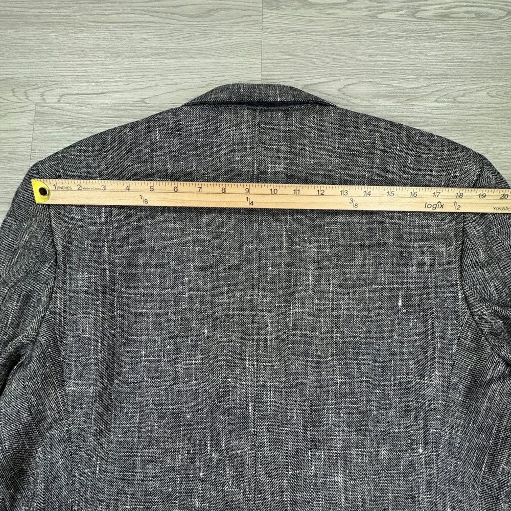 Strathmore Anderson Little Mens Blazer 44 Short Silk Double Breasted Herringbone